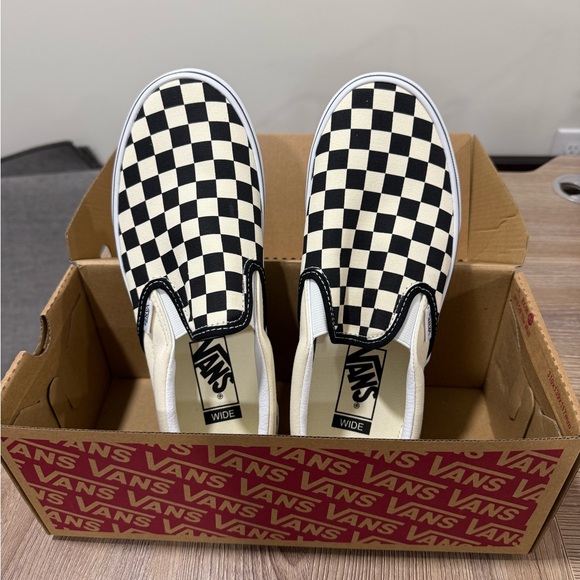 Vans Checkerboard Slip-On Wide - Picture 3 of 5